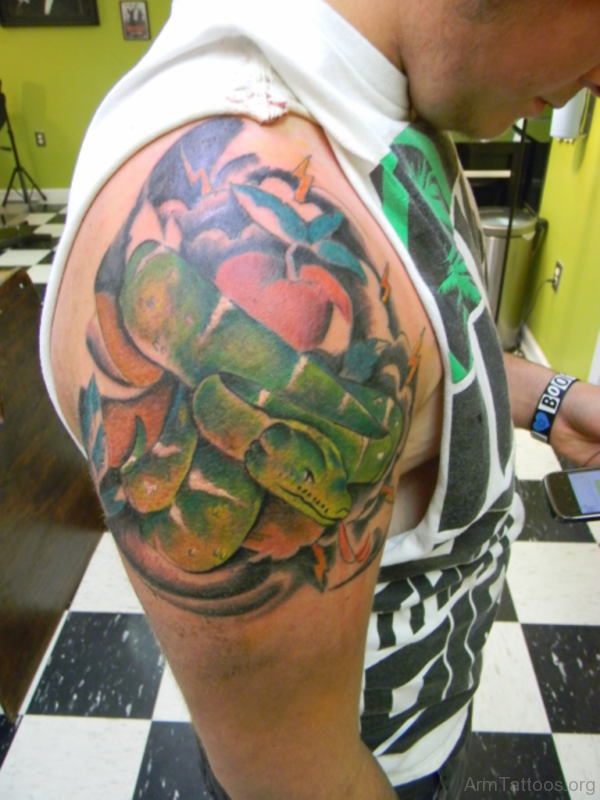 Green Snake Tattoo