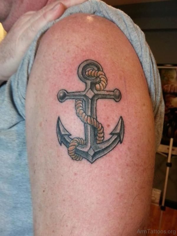 Grey Anchor Navy Tattoo 