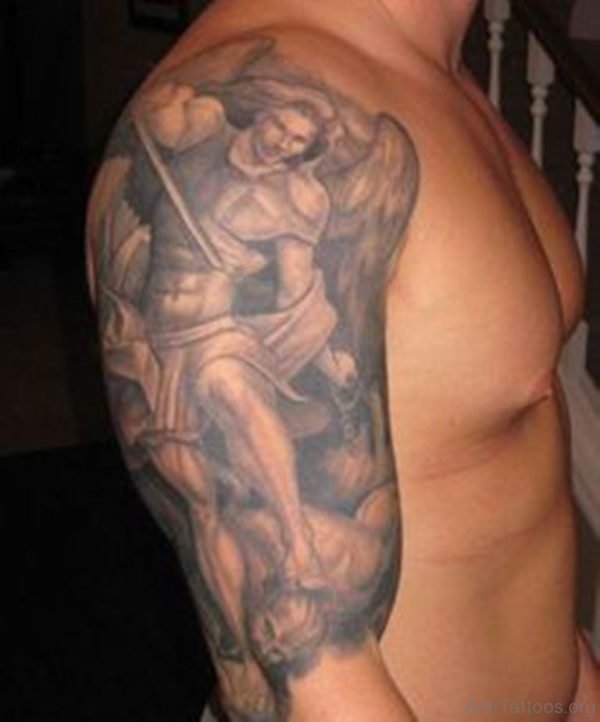 Grey Angel Tattoo