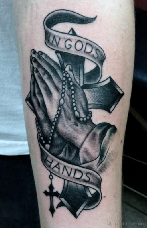 Grey Cross Tattoo