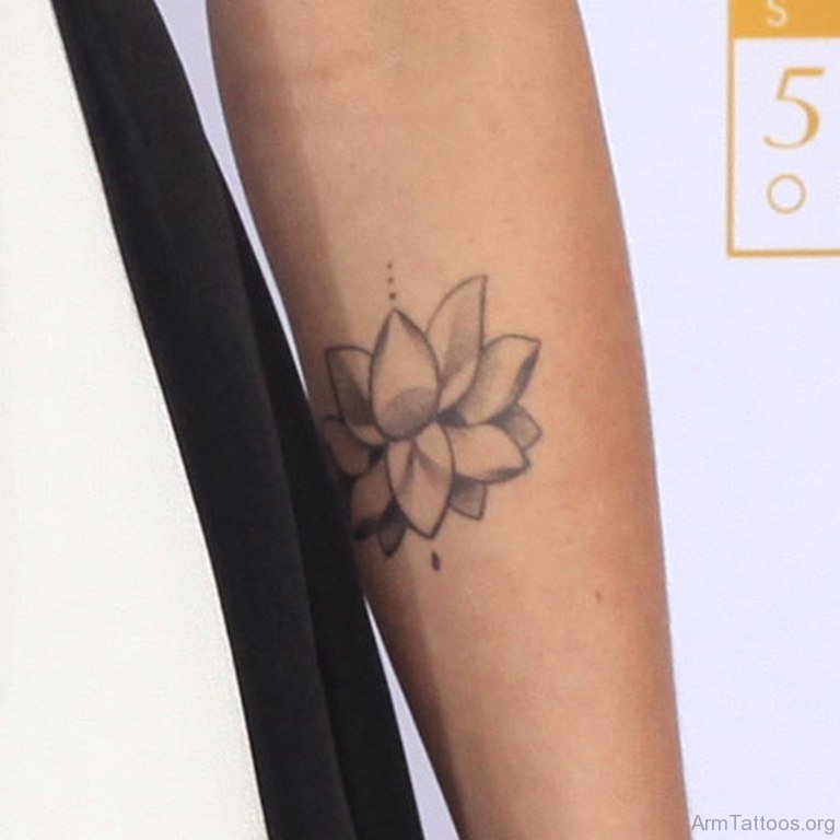 67 Stylish Lotus Tattoos On Arm