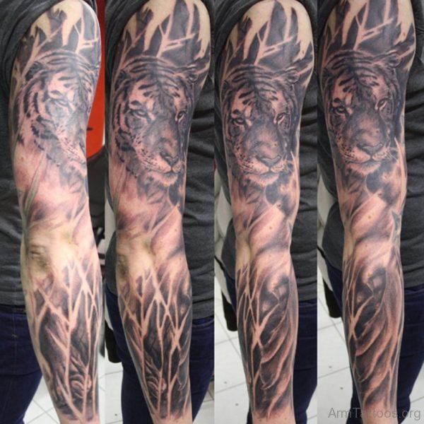 Grey Tiger Tattoo