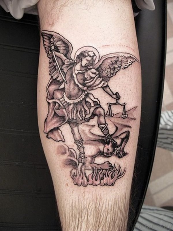 Guardian Angel And Evil Tattoo