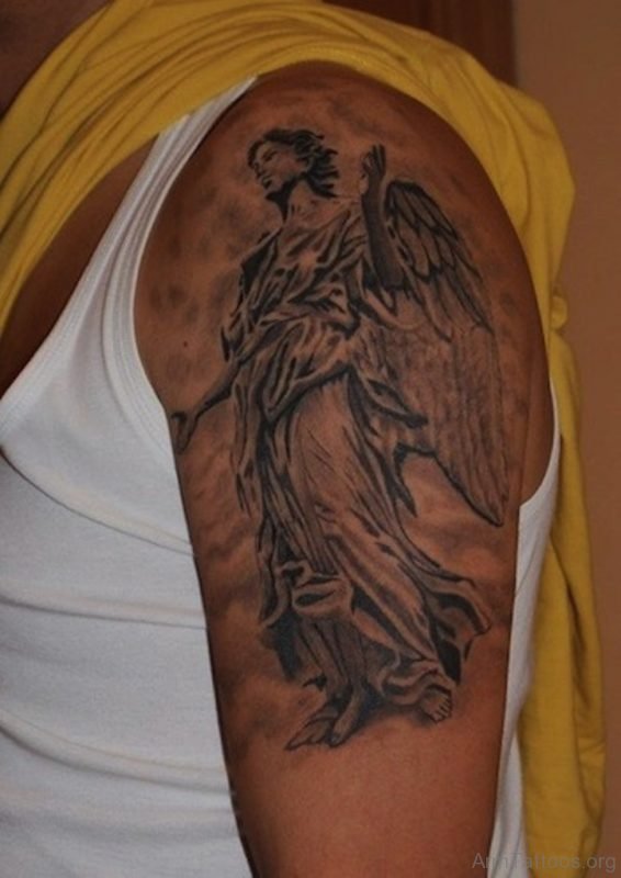 Guardian Angel Tattoo Design For Arm