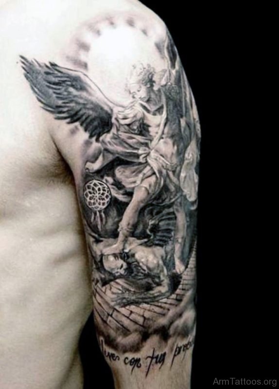 Guardian Angel Tattoo Design For Shoulder