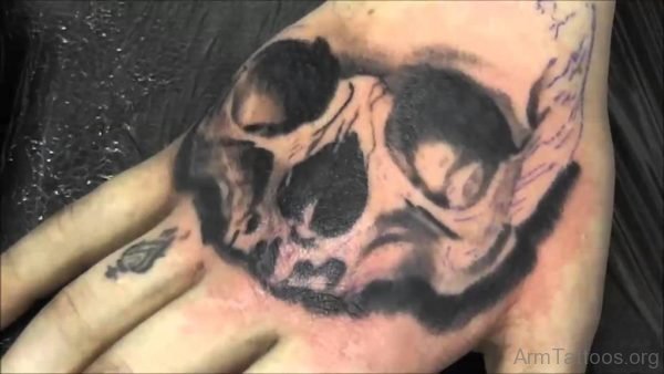 Half Skull Tattoo