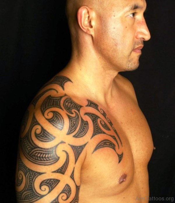 Half Sleeve Maori Tattoo 