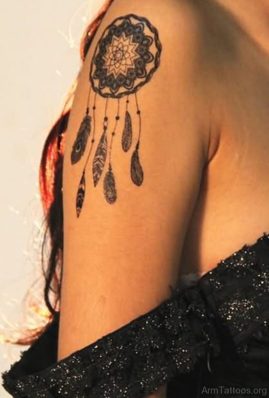 Henna Dreamcatcher Tattoo