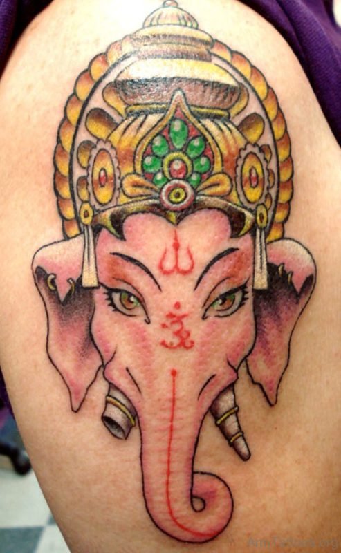 Hindu God Ganesha Tattoo