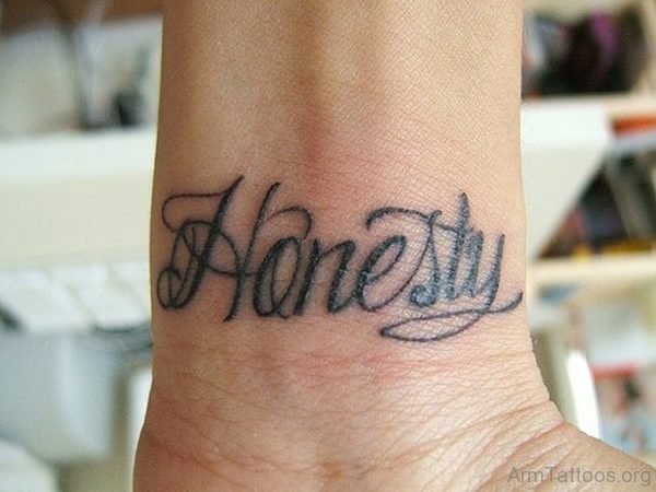 Honesty Word Tattoo