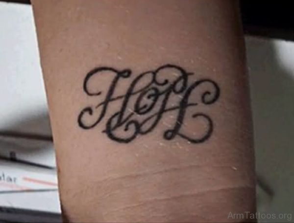 Hope Ambigram Tattoo On Wrist