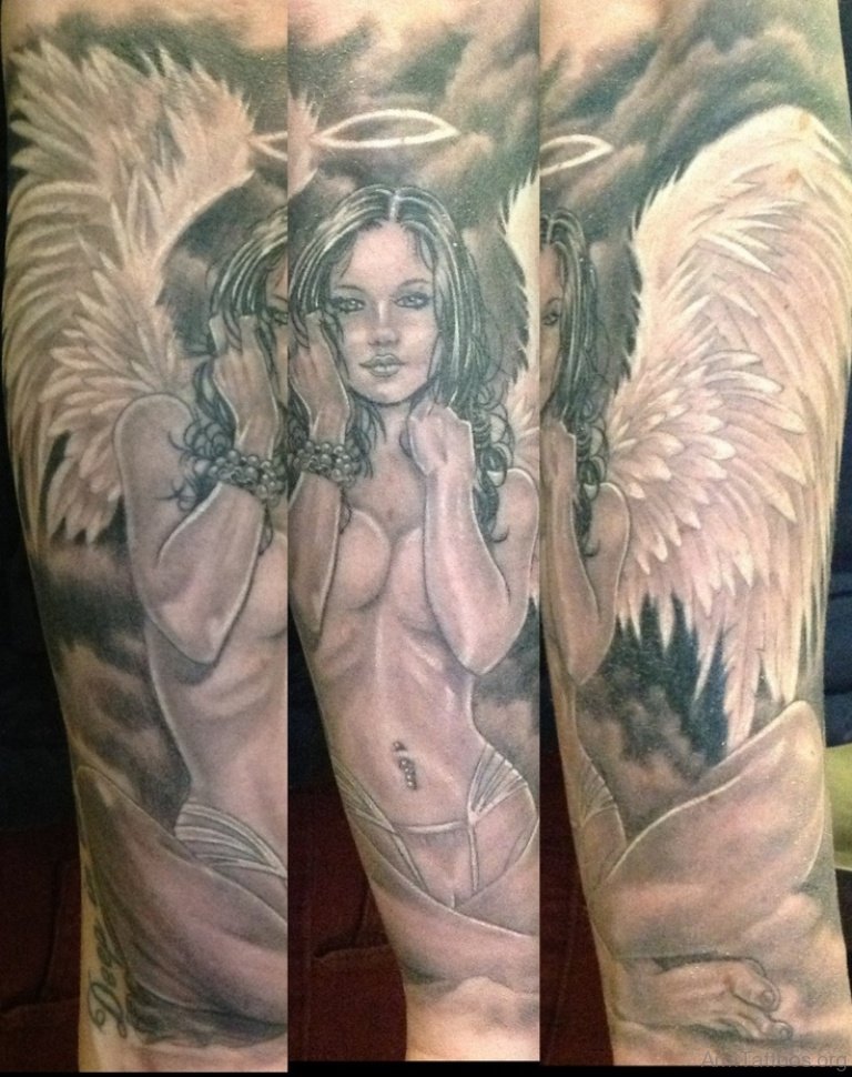 Hor Angel Tattoo Design