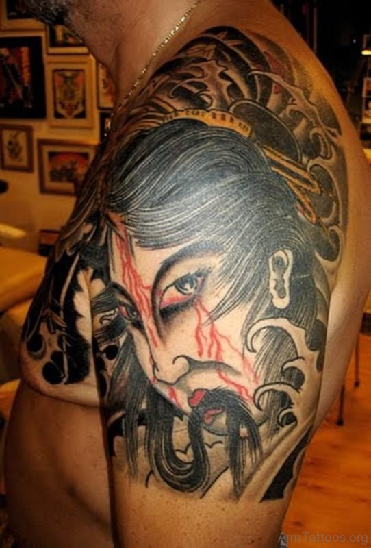 Horrer Geisha Tattoo