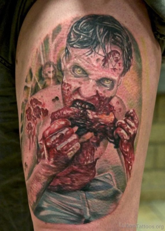 Horror Zombie Tattoo