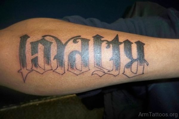 Impressive Ambigram Tattoo