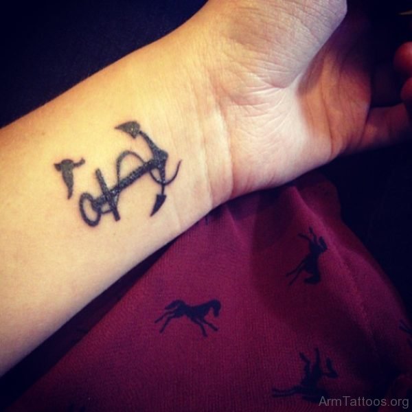 Impressive Anchor Tattoo On Wrist 