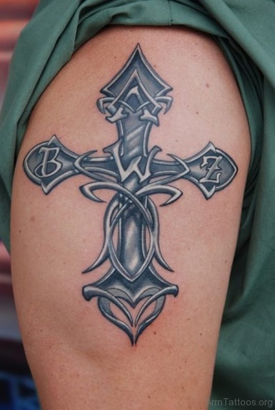 Impressive Cross Tattoo 
