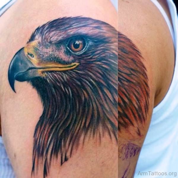 Impressive Eagle Shoulder Tattoo Design