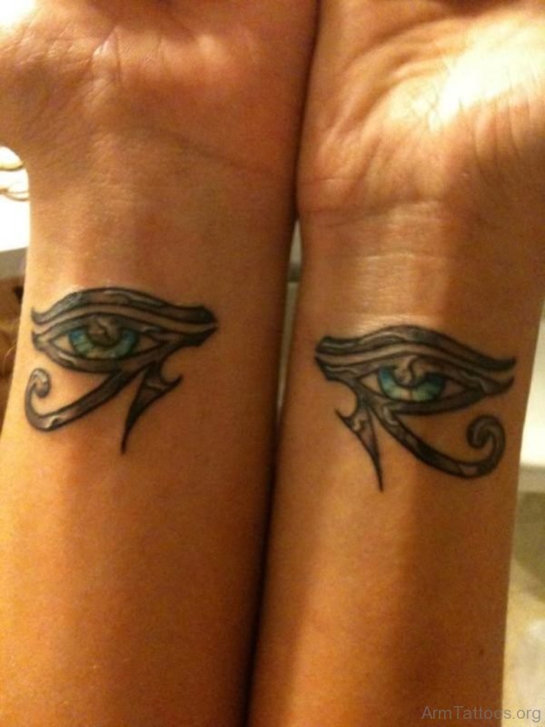 Impressive Eye Tattoo On Wrist