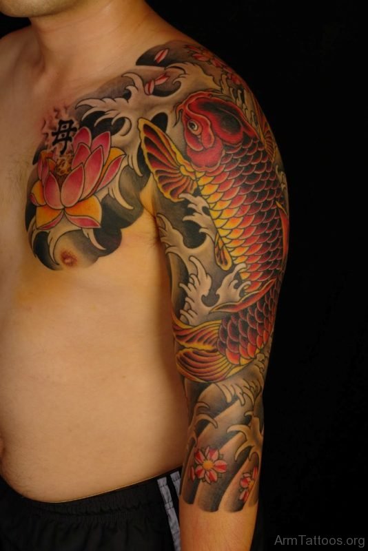 Impressive Fish Designer Tattoo 