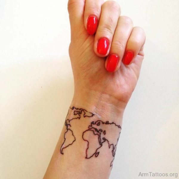 Impressive Map Tattoo