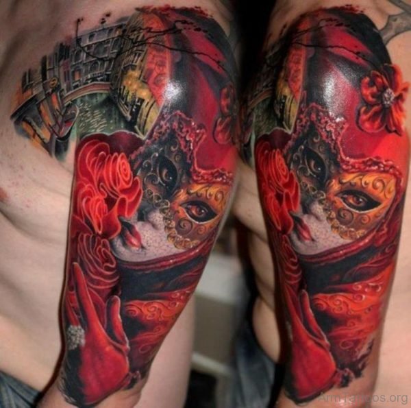 Impressive Mask Tattoo