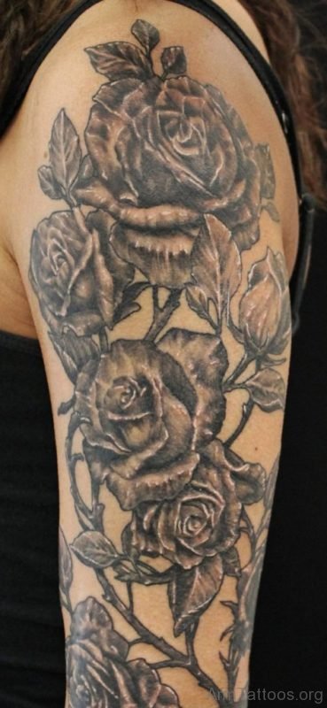 Impressive Rose Tattoo