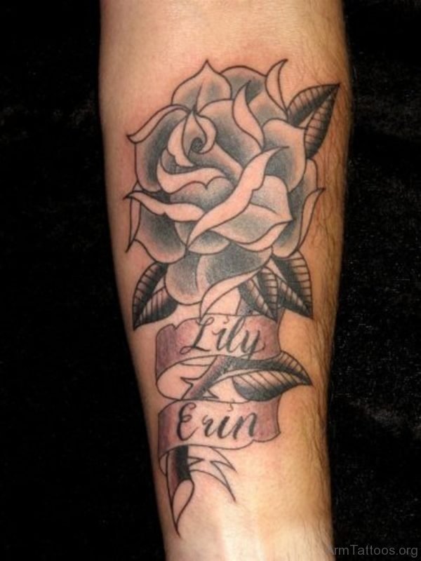 Impressive Rose Tattoo Design
