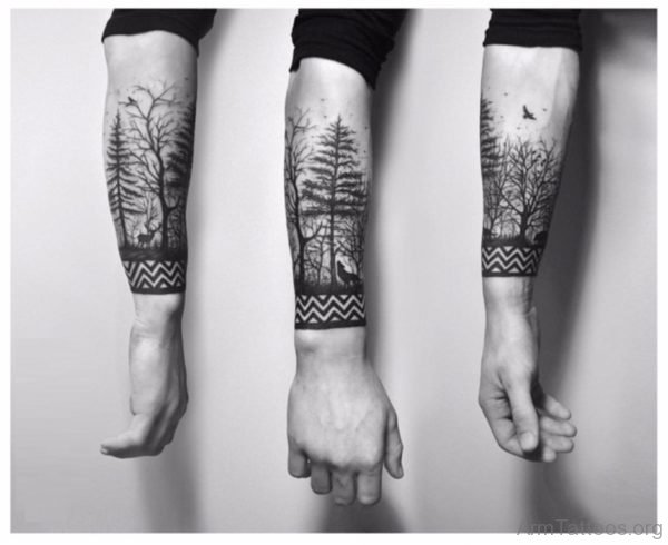 Impressive Tree Tattoo On Arm