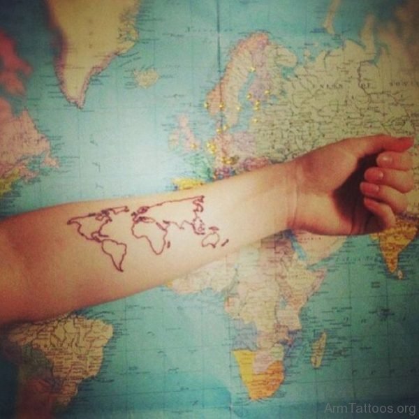 Incredible Map Tattoo
