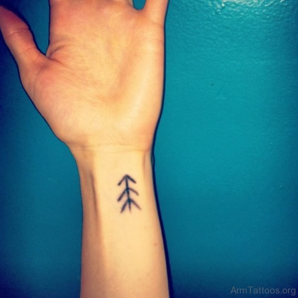Inner Wrist Arrow Tattoo
