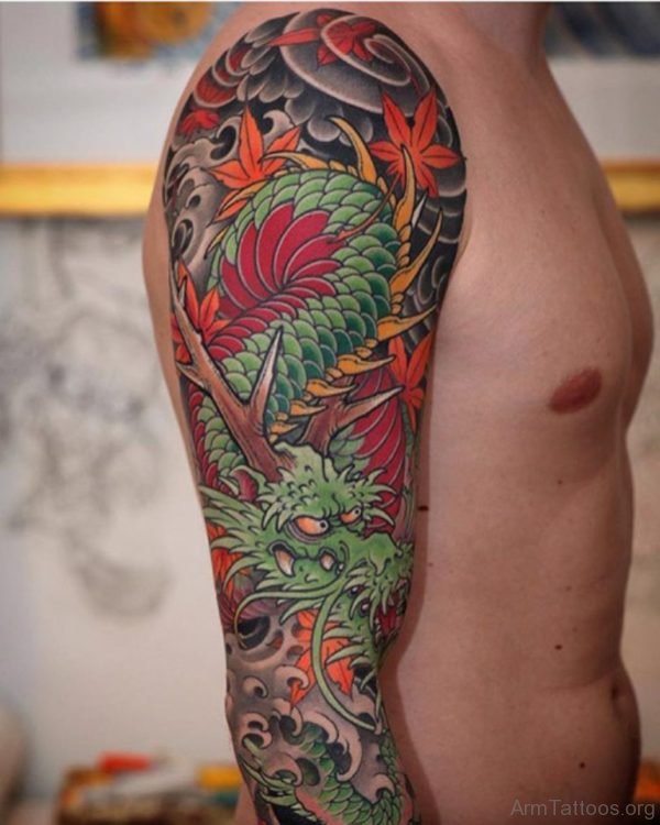 Japanese Dragon Tattoo On Arm