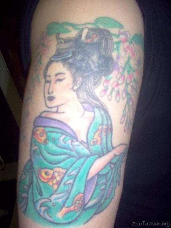 Japanese Geisha Tattoo Image