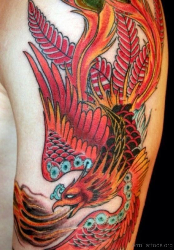 Japanese Phoenix Tattoo On Arm