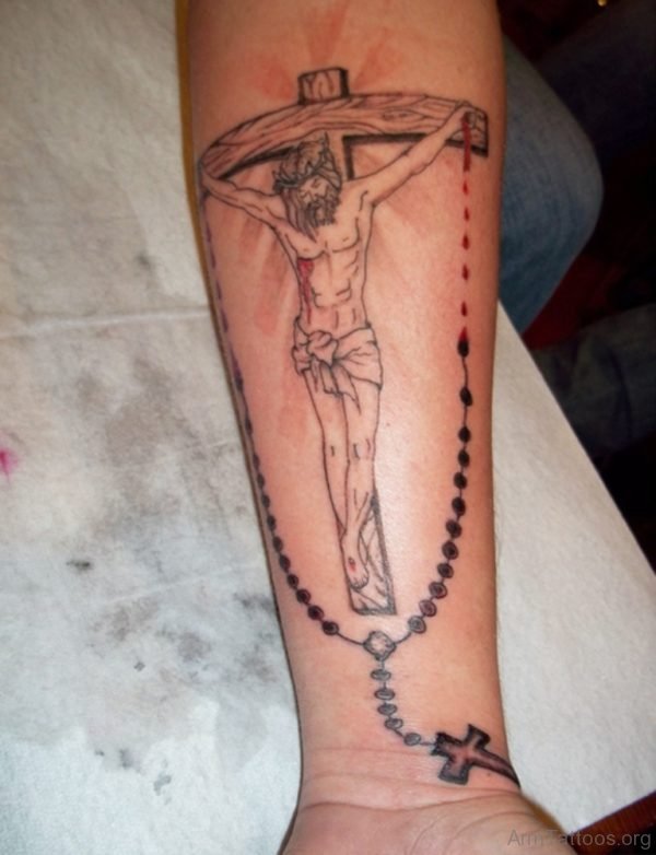 Jesus And Cross Tattoo