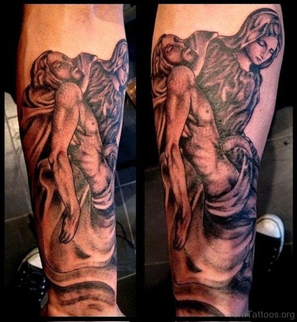 Jesus And Mary Tattoo Design