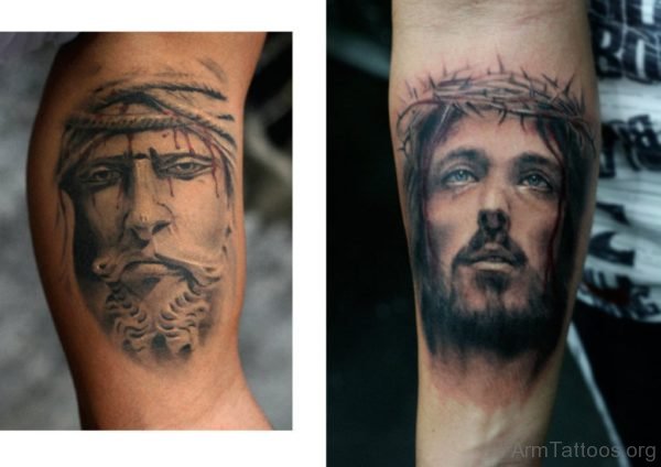 Jesus Arm Tattoo photo