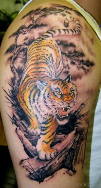 Large Tiger Tattoo