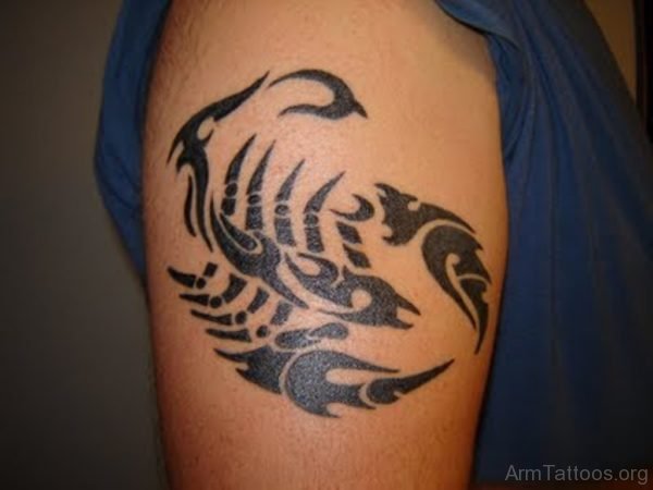 Latest Tribal Scorpion Tattoo