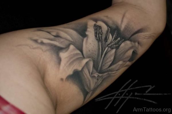 Lily Flower Tattoo Design