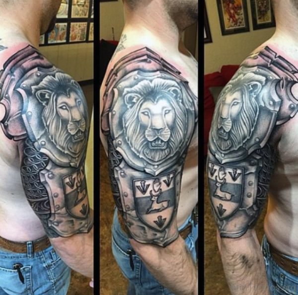 Lion Armour Tattoo