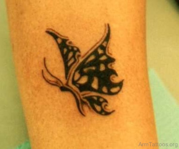 Little Butterfly Tattoo On Arm