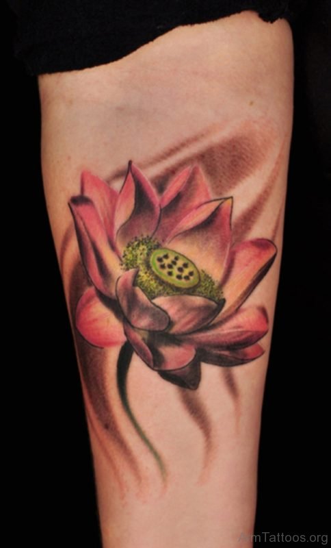 Lotus Tattoo Design For Arm
