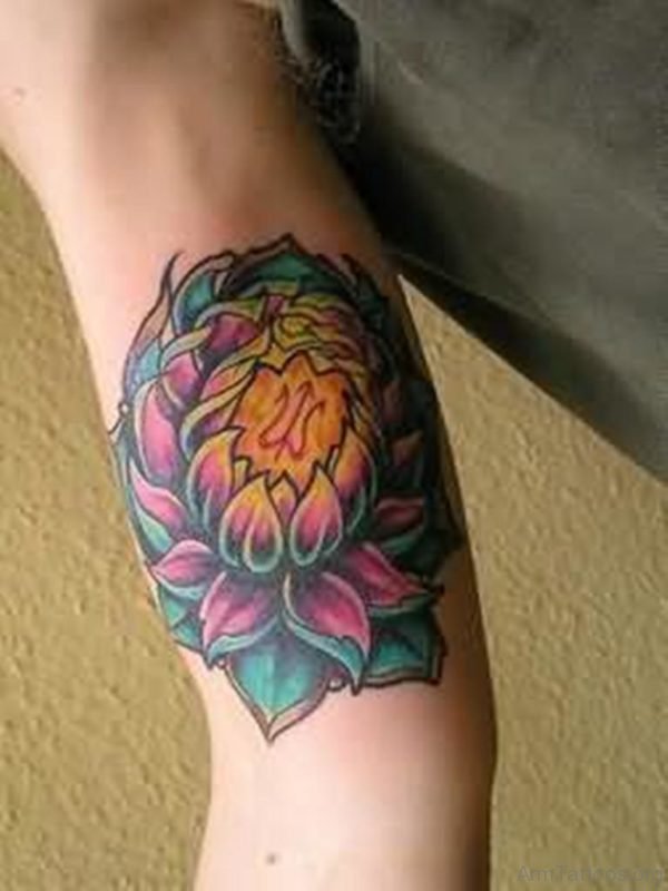 Lotus Tattoo On Arm 