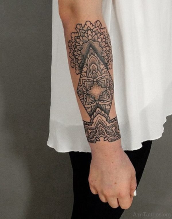 Lovable Mandala Tattoo On Arm