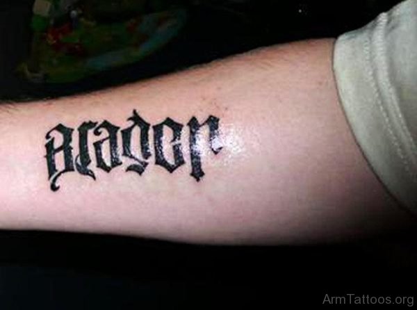 Lovely Ambigram Tattoo