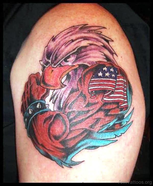 Lovely American Eagle Tattoo