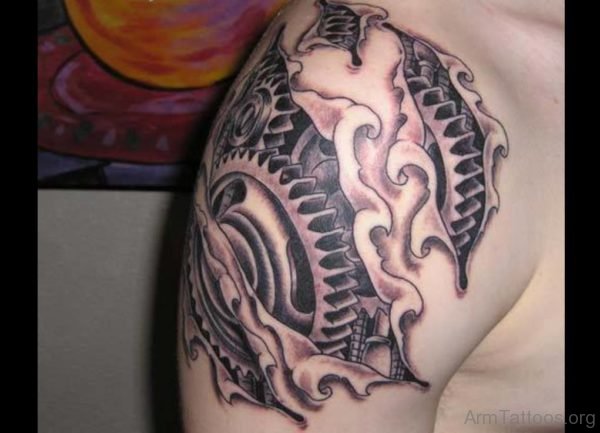 Lovely Armour Tattoo Design 