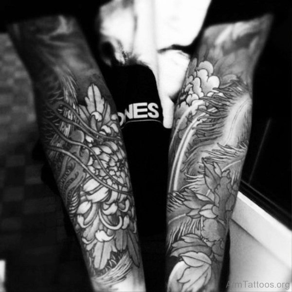 Lovely Black Tattoo Design 