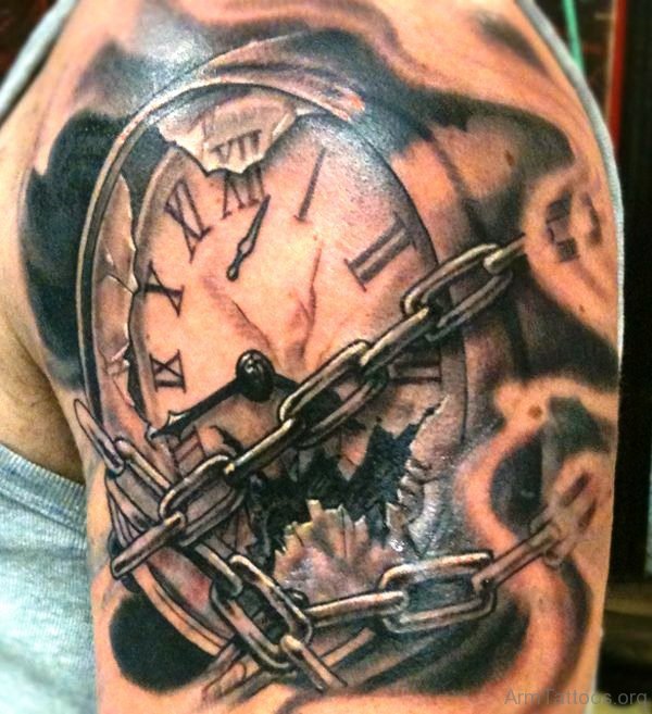 Lovely Clock Tattoo 